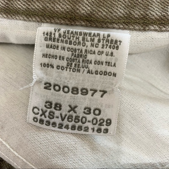 Lee Men’s Retro 90’s Khaki Brown Denim Regular Straight Jeans 36X30 - Picture 7 of 7